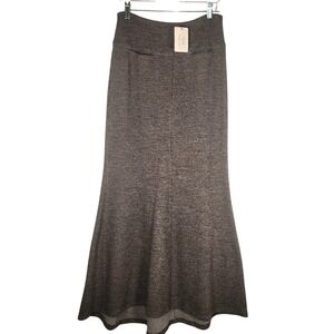 Peruvian Connection Brown Maxi Skirt
